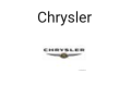Strešné nosiče Chrysler