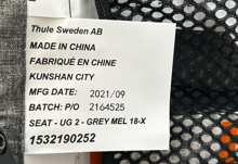 Thule Urban Glide 2 label