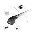 Thule WingBar EDGE pre Mercedes Citan 2012 - , fix point