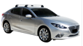 Strešné nosiče Yakima pre Mazdu 3 sedan, 2014 - , S26 + K694