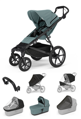 Športový kočík  Thule Urban Glide 4W Mid-blue 7 in 1 modrá korbička