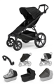 Športový kočík  Thule Urban Glide 4W Black 7 in 1 čierna korbička