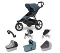 Športový kočík  Urban Glide 3 Dark Slate 7 in 1 svetlo modrá korbička
