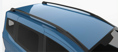 Pozdĺžne lyžiny Turtle Hawk Black  pre Ford Transit Courier 2014 - , fix point