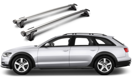 Whispbar Through Träger für Audi A6 Alroad 2006 - 2012     mit Dachreling, K328 mount   S16