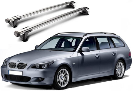 Whispbar Through Träger für BMW 5 Kombi E61  2004 - 2009,      mit Dachreling, K328 mount   +S16