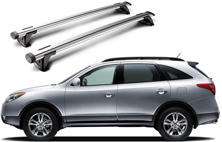 Whispbar Through Träger für HYUNDAY IX55 2007 - 2012,     mit Dachreling, K328 mount + S16
