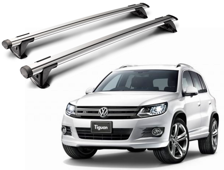 Whispbar Through Träger für VW Tiguan 2008 - 2012,      mit Dachreling, K328 mount   + S16