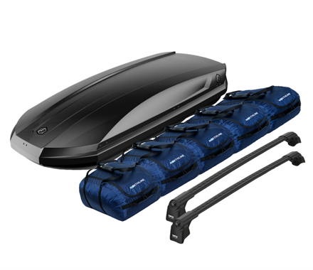 RoadSpace Set XL 420L HX čierny matný + Pack-In Sport
