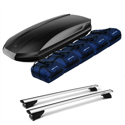 RoadSpace Set XL 420L HX čierny matný + Pack-In Sport