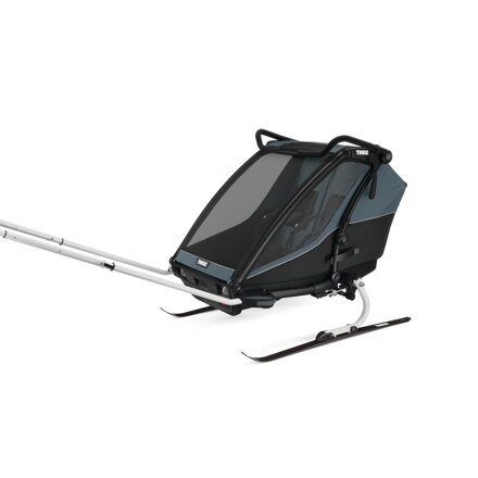Cyklovozík  Thule Chariot CAB Dark Slate + Lyžiarsky Set