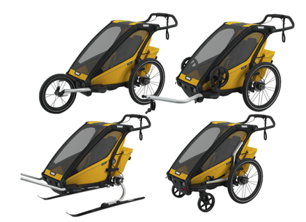 Cyklovozík  Thule Chariot Sport 1 Spectra Yellow 4 in 1