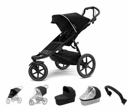 Thule Urban Glide 2 Black on Black BASSINET SET