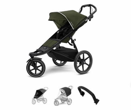 THULE Urban Glide 2 Black Cypress Green  TROJSET