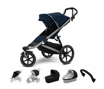 Thule Urban Glide 2 Alu / Majolica Blue BASSINET SET