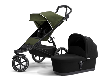 THULE Urban Glide 2 Black Cypress Green  + BASINET