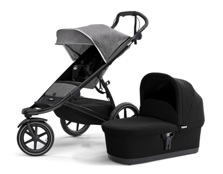 THULE Urban Glide 2 Black Grey Melange + BASINET