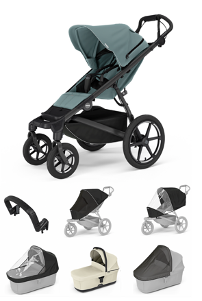 Thule Urban Glide 4W Mid-blue 7 in 1 béžová korbička