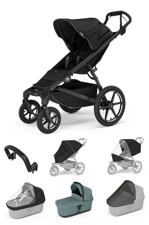 Thule Urban Glide 4W Black 7 in 1 modrá korbička