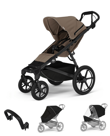 Športový kočík  Thule Urban Glide 4-wheel Tinted taupe 4 in 1