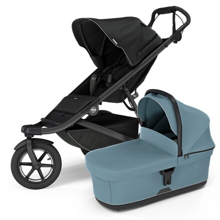 Športový kočík Thule Urban Glide 3 Black + modrá korbička