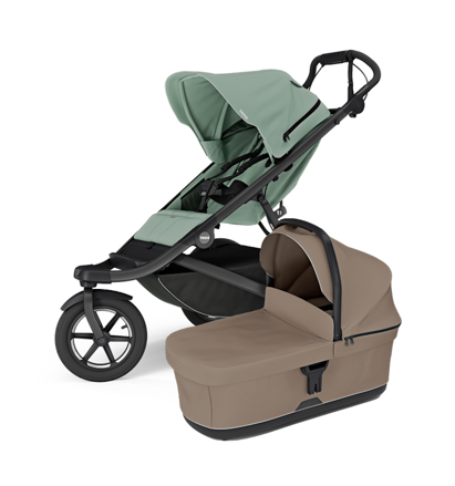 Športový kočík  Urban Glide 3 Mist Green + hnedá korbička