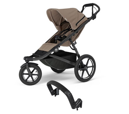 Športový kočík  Urban Glide 3 Tinted Taupe + madlo