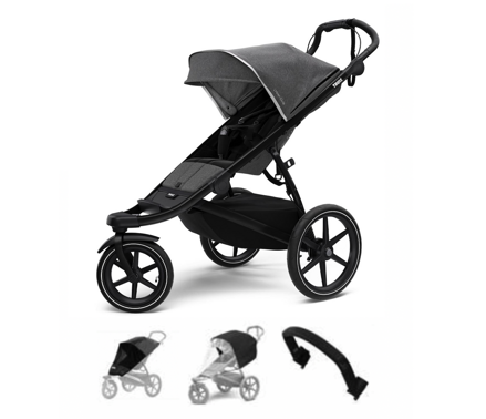 THULE Urban Glide 2 Black Grey Melange TROJSET