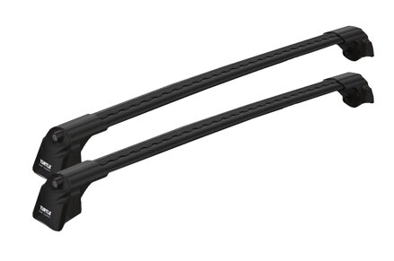 Strešné nosiče Turtle AIR 2 Black pre AUDI A4 B8 Awant 2008 - 2015 , integrované lyžiny