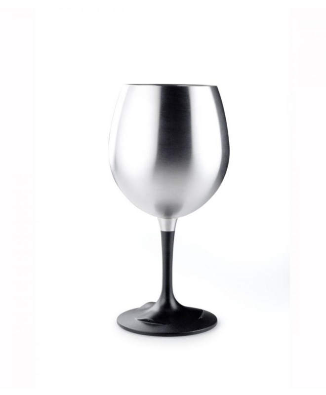 GSI Outdoors Glacier Stainless Nesting Red Wine Glass L