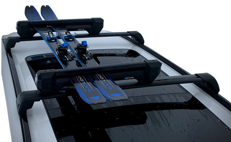 Akciový set Northline SkiSpace 4 + Aerodynamické nosiče v čiernom prevedení