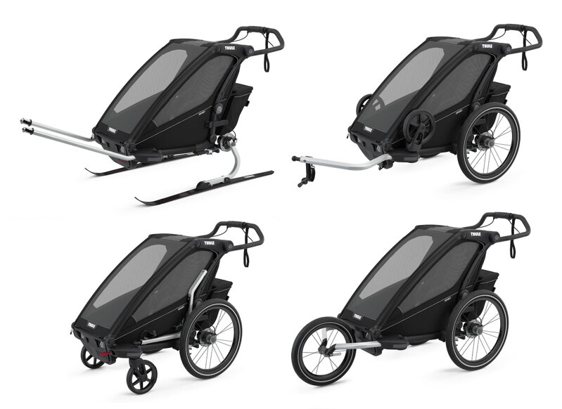 Cyklovozík Thule Chariot Sport 1 Midnight Black 4 in 1 Cyklovozík Thule Chariot Sport 1 Midnight Black 4 in 1