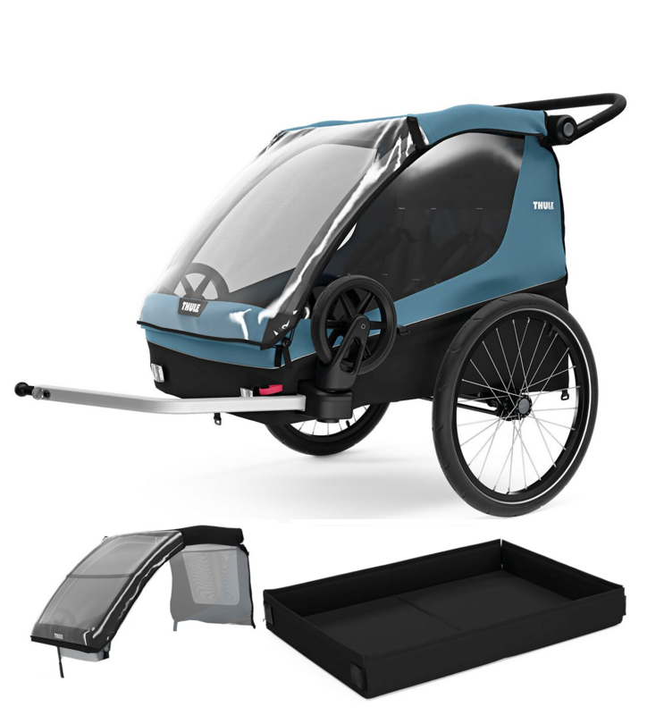 Thule Courier Aegean Blue + Dog Kit