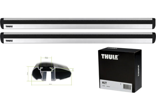 Thule Wing Bar EVO pre Kiu Ceed Sportswagon 2019 - , integrované lyžiny