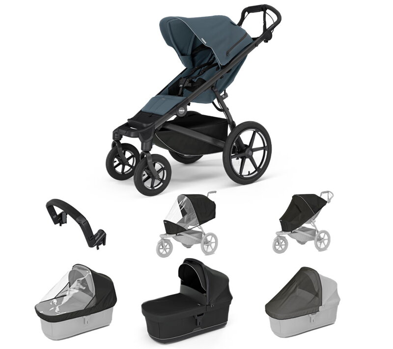 Thule Urban Glide 4-wheel Dark Slate 7 in 1 korbička Black