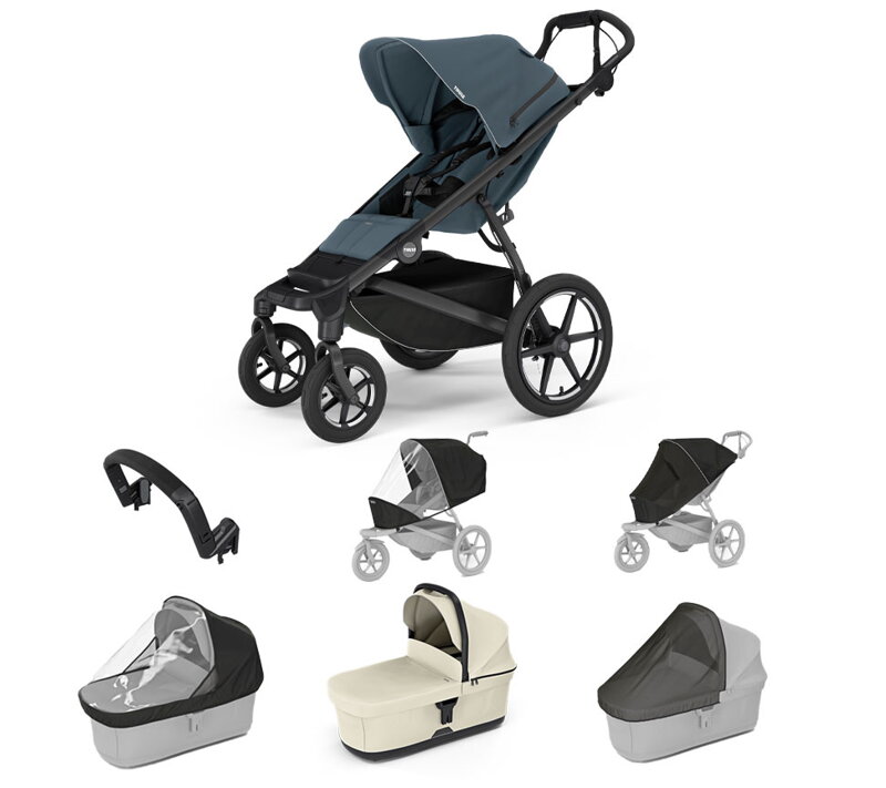 Thule Urban Glide 4-wheel Dark Slate 7 in 1 korbička Beige