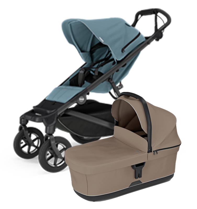 Športový kočík  Thule Urban Glide 4-wheel Mid-blue + hnedá Športový kočík  Thule Urban Glide 4-wheel Mid-blue + hnedá