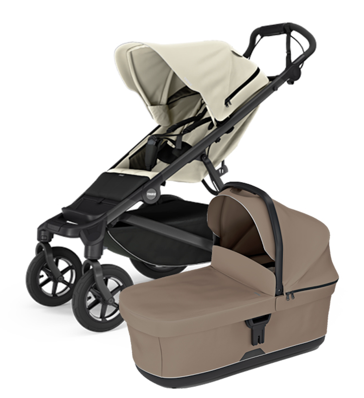 Športový kočík Thule Urban Glide 4-wheel Soft Beige + hnedá korbička Športový kočík Thule Urban Glide 4-wheel Soft Beige + hnedá korbička