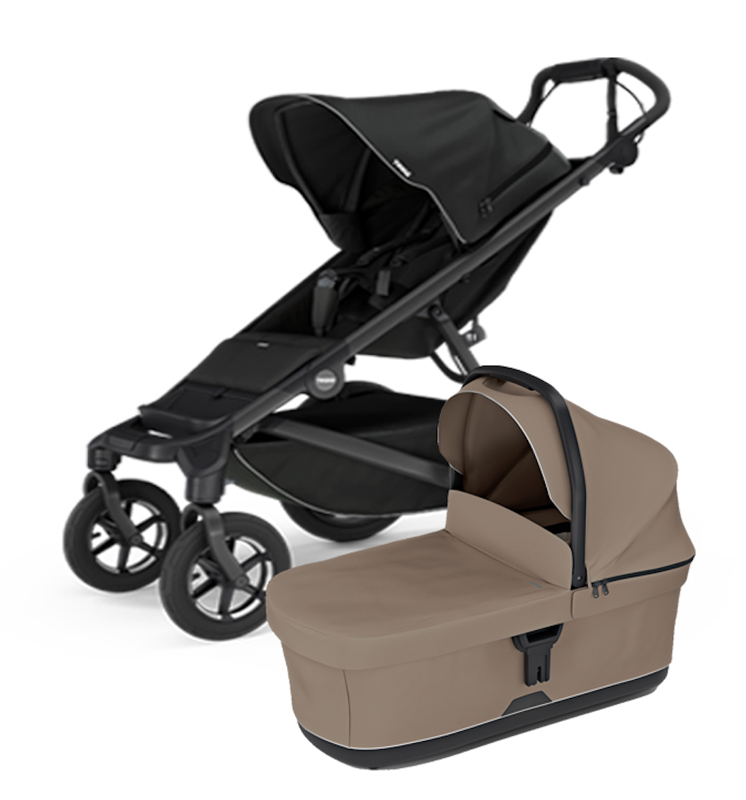 Športový kočík Thule Urban Glide 4-wheel Black + hnedá korbička Športový kočík Thule Urban Glide 4-wheel Black + hnedá korbička