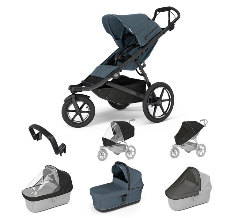 Športový kočík  Urban Glide 3 Dark Slate 7 in 1 tmavo modrá korbička