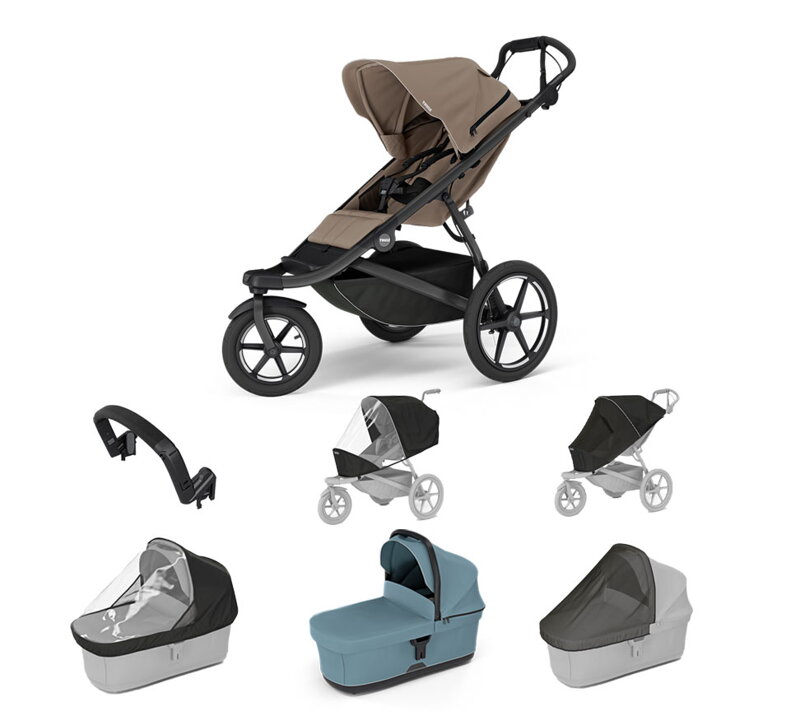 Športový kočík  Urban Glide 3 Tinted Taupe 7 in 1 MidBlue