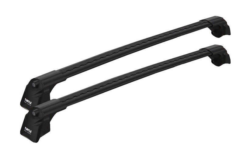 Aerodynamické nosiče Turtle Air 2 Black pre Audi Q7 2016 - , fix v lyžine