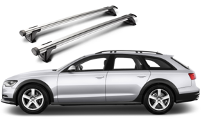 Whispbar Through Träger für Audi A6 Alroad 2006 - 2012     mit Dachreling, K328 mount   S16
