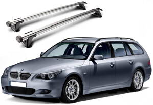 Whispbar Through Träger für BMW 5 Kombi E61  2004 - 2009,      mit Dachreling, K328 mount   +S16