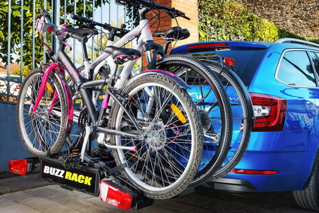Rodinný nosič na 4 bicykle na ťažné zariadenie okolo 350€